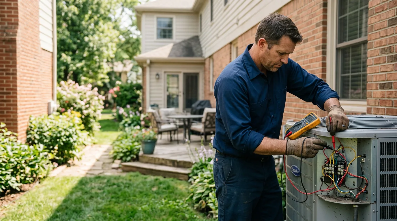 HVAC technician working near Chesterfield, NJ